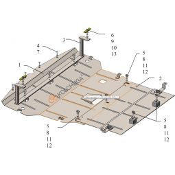 Kolchuga Защита двигателя и радиатора на Mercedes-Benz Sprinter W910 '18-