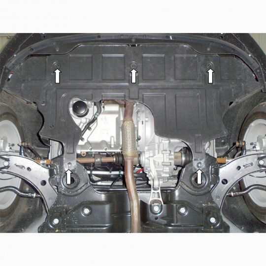 Kolchuga Защита двигателя, КПП и радиатора на MG 3 Cross II '10- Kolchuga Защита двигателя, КПП и радиатора на MG 3 Cross II '10-