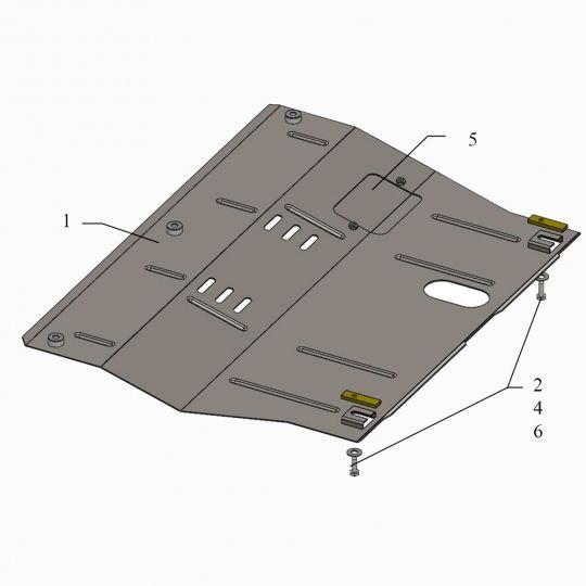 Kolchuga Защита двигателя, КПП и радиатора на MG 3 Cross II '10- Kolchuga Защита двигателя, КПП и радиатора на MG 3 Cross II '10-