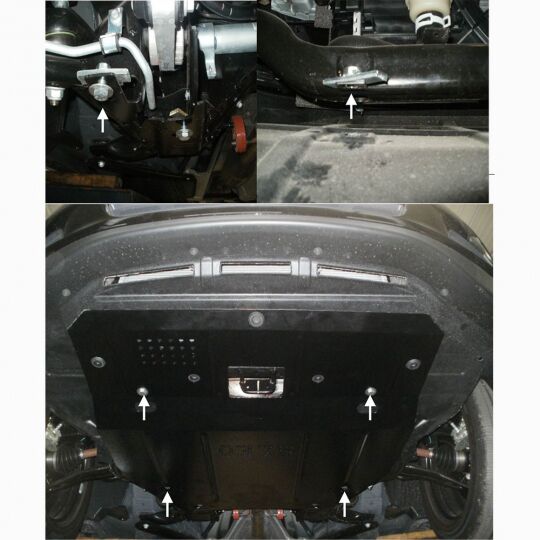 Kolchuga Защита двигателя, КПП и радиатора на MG 550 '08- Kolchuga Защита двигателя, КПП и радиатора на MG 550 '08-