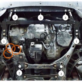 Kolchuga Защита двигателя, КПП и радиатора на Mini Cooper Countryman (R60) '10-17