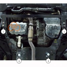 Kolchuga Защита двигателя, КПП и радиатора на Mini Cooper (R55) II '06-14 (ZiPoFlex-оцинковка)