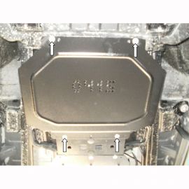 Kolchuga Защита АКПП на Mitsubishi L200 IV '06-14 (ZiPoFlex-оцинковка)