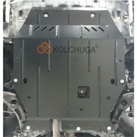 Kolchuga Защита двигателя и КПП на Mitsubishi Outlander III '12- (ZiPoFlex-оцинковка)