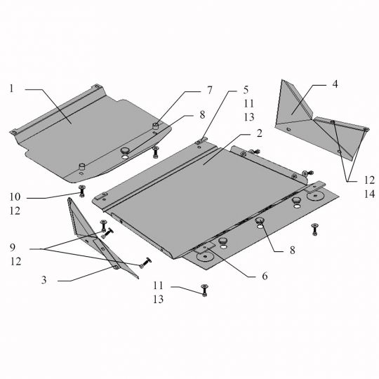 Kolchuga Защита двигателя и КПП на Mitsubishi Pajero Wagon III '99-06 (V-D) (ZiPoFlex-оцинковка) Kolchuga Защита двигателя и КПП на Mitsubishi Pajero Wagon III '99-06 (V-D) (ZiPoFlex-оцинковка)