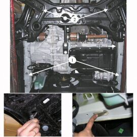 Kolchuga Защита двигателя, КПП и радиатора на Mitsubishi Colt Z30 '04-12 (ZiPoFlex-оцинковка)