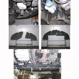 Kolchuga Защита двигателя, КПП и радиатора на Mitsubishi Galant IX '03-12