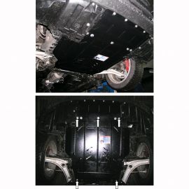 Kolchuga Защита двигателя, КПП и радиатора на Mitsubishi Lancer Evolution X '07-