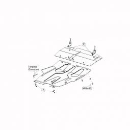 Kolchuga Защита двигателя, КПП и радиатора на Mitsubishi Lancer IX '03-09
