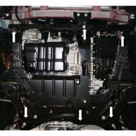 Kolchuga Защита двигателя, КПП и радиатора на Mitsubishi Outlander XL II '06-12