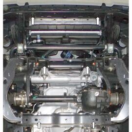 Kolchuga Защита двигателя, радиатора и редуктора на Mitsubishi L200 V '15- (ZiPoFlex-оцинковка)