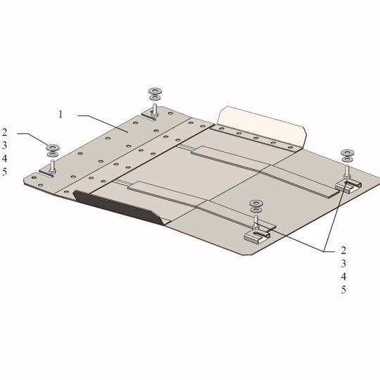 Kolchuga Защита МКПП на Mitsubishi Pajero Sport III '15-