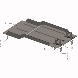 Kolchuga Защита раздатки на Mitsubishi L200 IV '06-14 (МКПП)