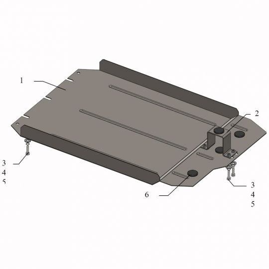 Kolchuga Защита раздатки на Mitsubishi Pajero Sport II '08-16 (МКПП)