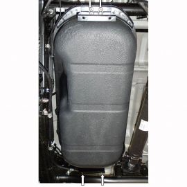 Kolchuga Защита топливного бака на Mitsubishi L200 V '15- (ZiPoFlex-оцинковка)