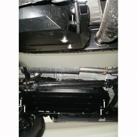 Kolchuga Защита топливнго бака на Mitsubishi Pajero Sport II '08-16 (ZiPoFlex-оцинковка)
