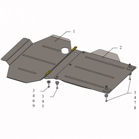 Kolchuga Защита двигателя и КПП на Nissan Xterra II '05-15 Kolchuga Защита двигателя и КПП на Nissan Xterra II '05-15