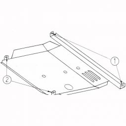 Kolchuga Защита двигателя, КПП и радиатора на Nissan Almera (N15) '95-00