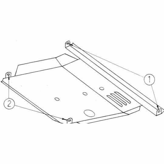 Kolchuga Защита двигателя, КПП и радиатора на Nissan Almera (N15) '95-00 Kolchuga Защита двигателя, КПП и радиатора на Nissan Almera (N15) '95-00