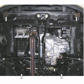 Kolchuga Защита двигателя, КПП и радиатора на Nissan Almera (N16) '00-06