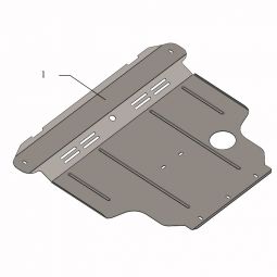 Kolchuga Защита двигателя, КПП и радиатора на Nissan Almera (N16) '00-06