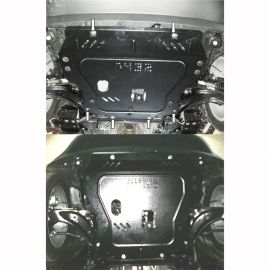 Kolchuga Защита двигателя, КПП и радиатора на Nissan Juke '10- (ZiPoFlex-оцинковка)