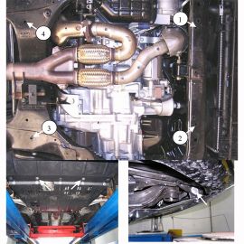 Kolchuga Защита двигателя, КПП и радиатора на Nissan Maxima (A34) '04-08