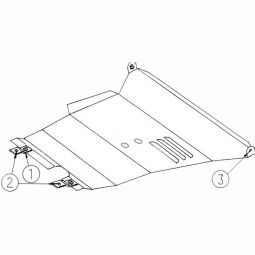 Kolchuga Защита двигателя, КПП и радиатора на Nissan Maxima (QX A33) '00-04