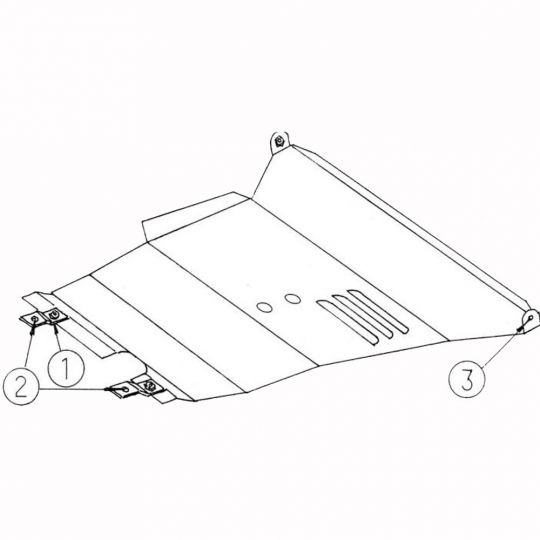 Kolchuga Защита двигателя, КПП и радиатора на Nissan Maxima (QX A33) '00-04