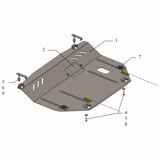 Kolchuga Защита двигателя, КПП и радиатора на Nissan Micra (K13) IV '10- (ZiPoFlex-оцинковка) Kolchuga Защита двигателя, КПП и радиатора на Nissan Micra (K13) IV '10- (ZiPoFlex-оцинковка)