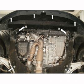 Kolchuga Защита двигателя, КПП и радиатора на Nissan Murano II '08-14