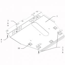 Kolchuga Защита двигателя, КПП и радиатора на Nissan Note I '05-13 (V-1,4) (ZiPoFlex-оцинковка)
