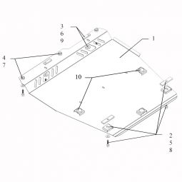 Kolchuga Защита двигателя, КПП и радиатора на Nissan Note I '05-13 (V-1,6) (ZiPoFlex-оцинковка)