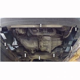 Kolchuga Защита двигателя, КПП и радиатора на Nissan NV400 '10-