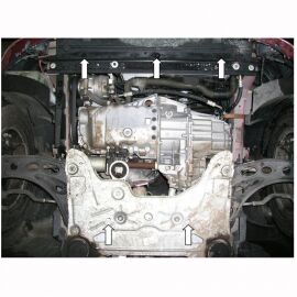 Kolchuga Защита двигателя, КПП и радиатора на Nissan Primastar '02-16 (V-1,9D) (ZiPoFlex-оцинковка)