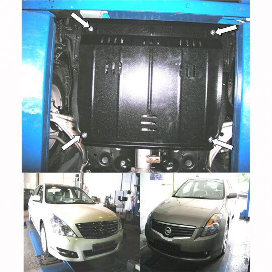 Kolchuga Защита двигателя, КПП и радиатора на Nissan Teana (J32) '08- Kolchuga Защита двигателя, КПП и радиатора на Nissan Teana (J32) '08-