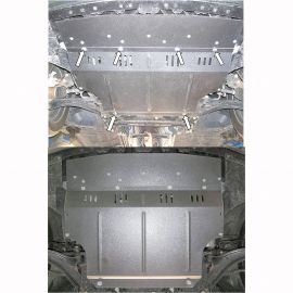 Kolchuga Защита двигателя, КПП и радиатора на Nissan Tiida I '04-11 (ZiPoFlex-оцинковка)