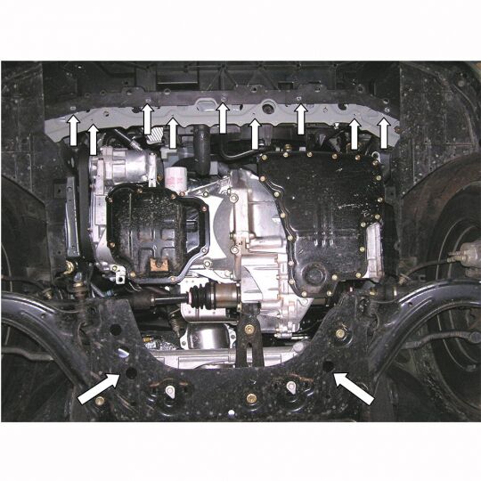 Kolchuga Защита двигателя, КПП и радиатора на Nissan Tiida I '04-11 (ZiPoFlex-оцинковка) Kolchuga Защита двигателя, КПП и радиатора на Nissan Tiida I '04-11 (ZiPoFlex-оцинковка)