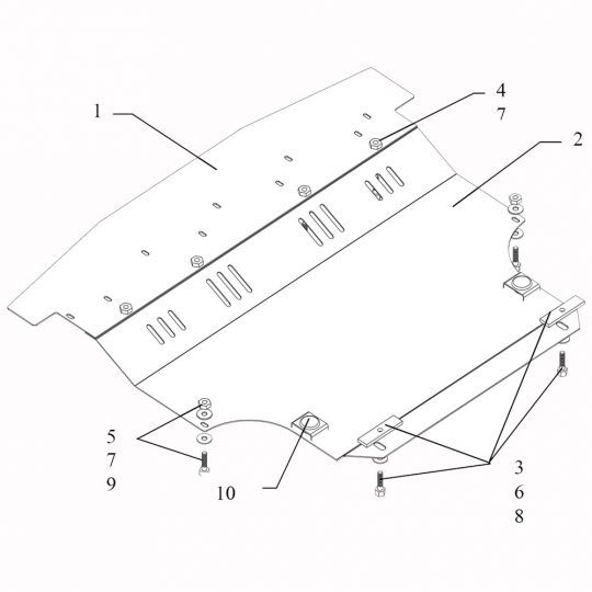 Kolchuga Защита двигателя, КПП и радиатора на Nissan Tiida I '04-11 (ZiPoFlex-оцинковка) Kolchuga Защита двигателя, КПП и радиатора на Nissan Tiida I '04-11 (ZiPoFlex-оцинковка)