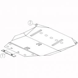 Kolchuga Защита двигателя, КПП и радиатора на Nissan X-Trail (T30) I '01-07 (V-2,0D)
