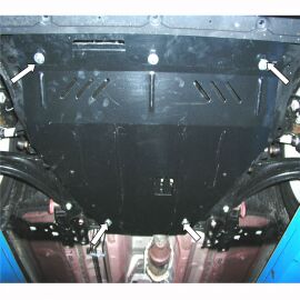Kolchuga Защита двигателя, КПП и радиатора на Nissan X-Trail (T31) II '07-14 (ZiPoFlex-оцинковка)