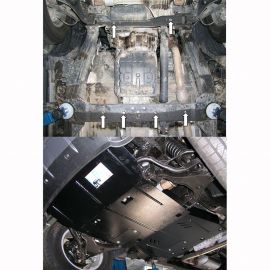 Kolchuga Защита двигателя, КПП, радиатора и редуктора на Nissan Navara (D40) III '05-