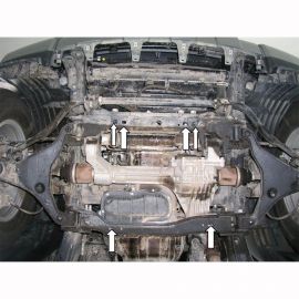 Kolchuga Защита двигателя, КПП, радиатора и редуктора на Nissan Pathfinder (R51) III '05-14