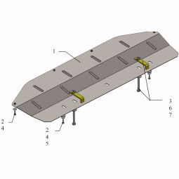 Kolchuga Защита радиатора на Nissan Qashqai+2 (J10) I '07-13