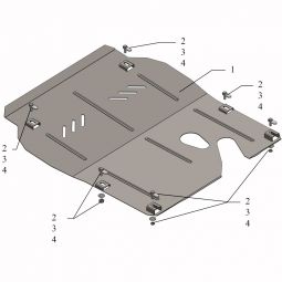 Kolchuga Защита двигателя и КПП на Opel Insignia I '08-17