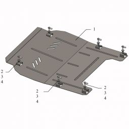 Kolchuga Защита двигателя и КПП на Opel Insignia I '11-16