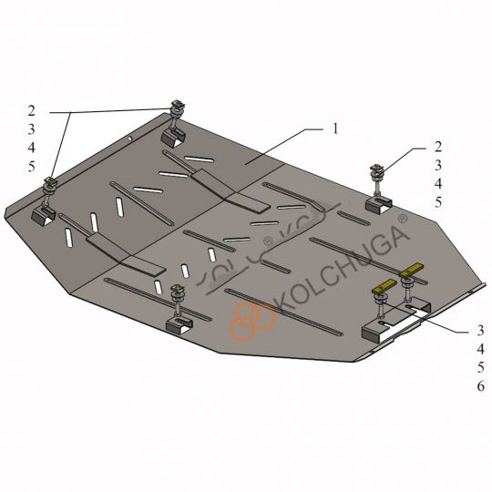 Kolchuga Защита двигателя и КПП на Opel Insignia II '17- (ZiPoFlex-оцинковка) Kolchuga Защита двигателя и КПП на Opel Insignia II '17- (ZiPoFlex-оцинковка)