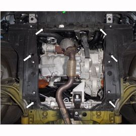 Kolchuga Защита двигателя, КПП и радиатора на Opel Astra J '09-15 (ZiPoFlex-оцинковка)
