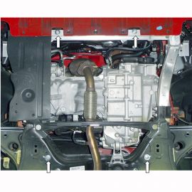 Kolchuga Защита двигателя, КПП и радиатора на Opel Corsa E '14- (ZiPoFlex-оцинковка)