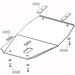 Kolchuga Защита двигателя, КПП и радиатора на Opel Omega A '86-93